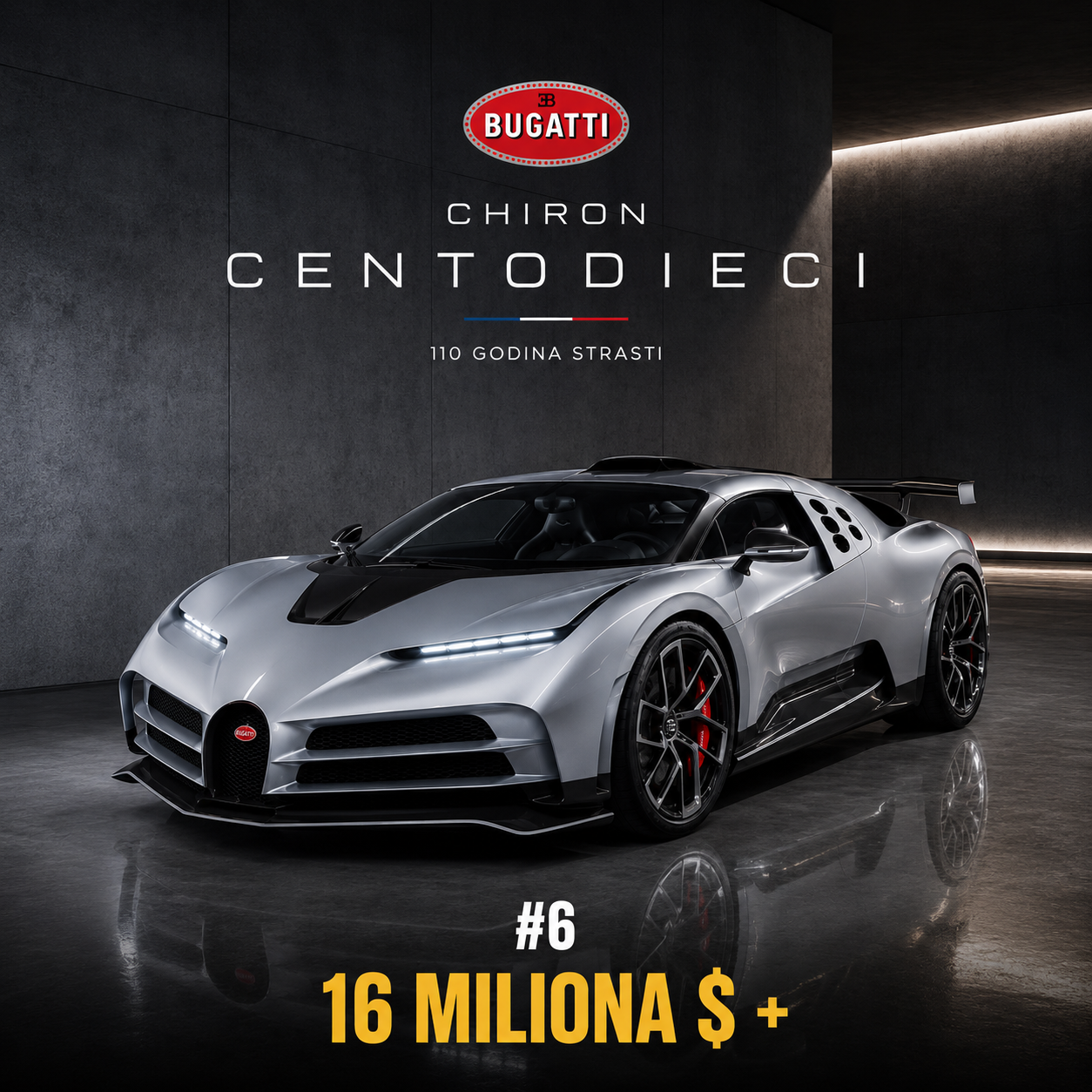 Bugatti Centodieci — više od 16 miliona dolara