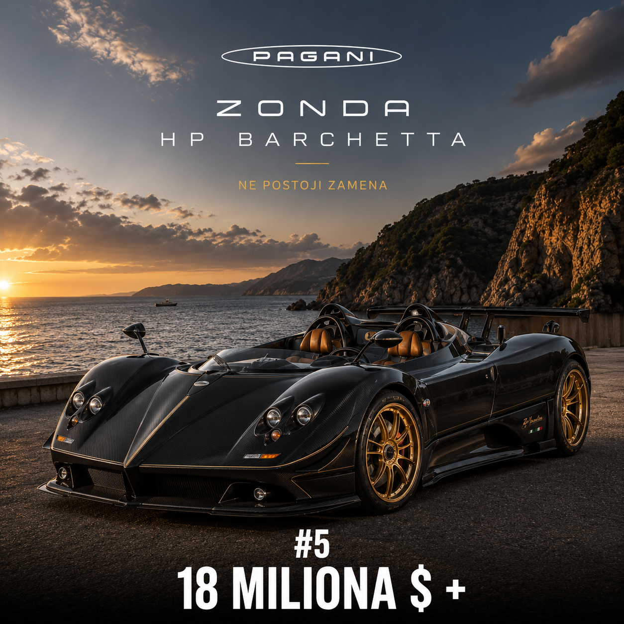 Pagani Zonda HP Barchetta — više od 18 miliona dolara