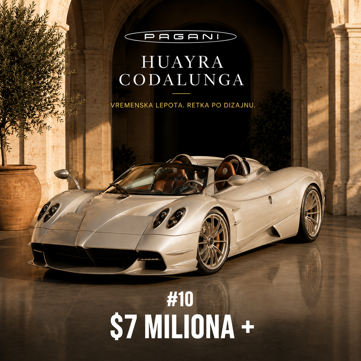 Pagani Huayra Codalunga — više od 7 miliona dolara