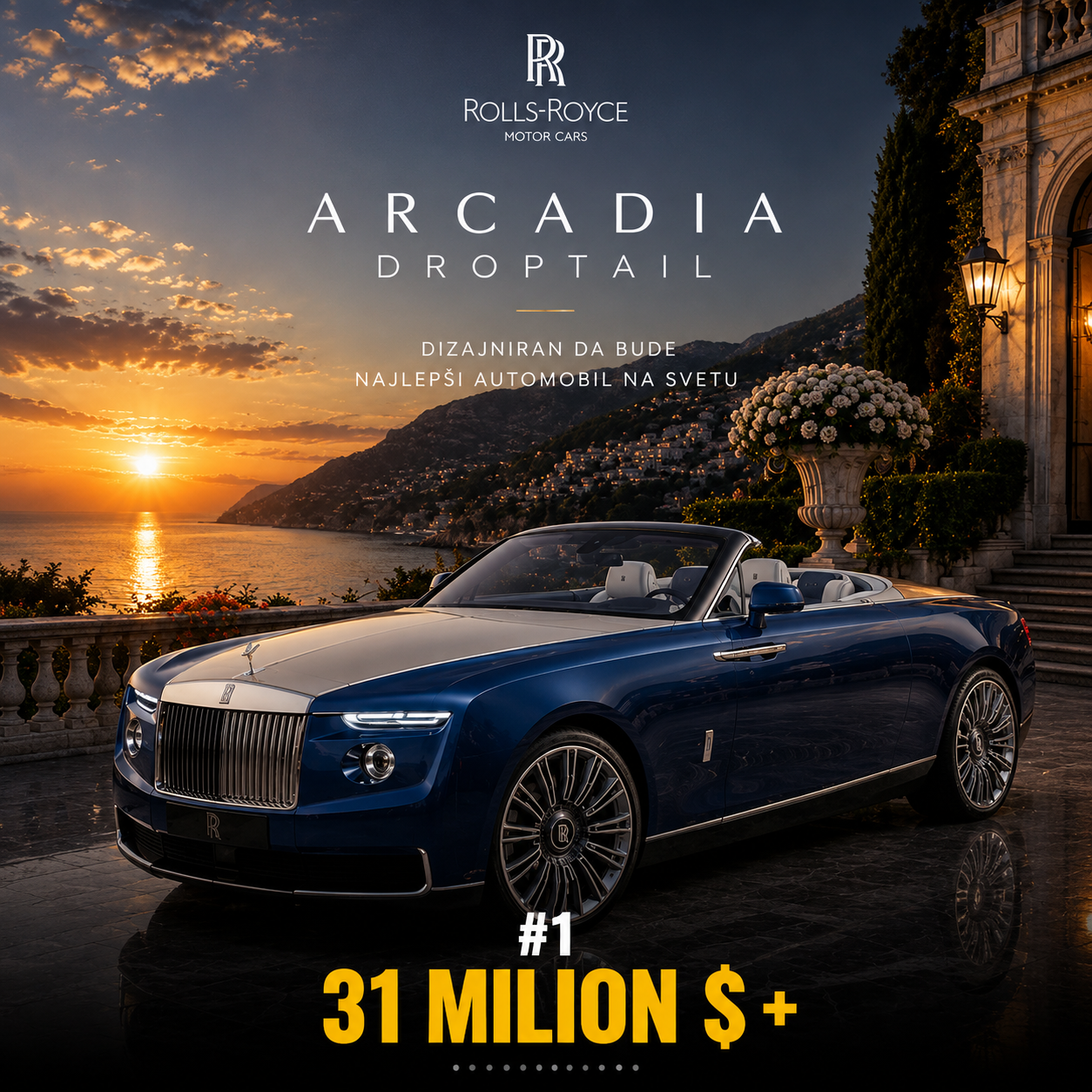 Rolls-Royce Arcadia Droptail — više od 31 milion dolara